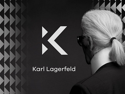 Karl Lagerfeld Tribute black creator design fashion k letter karl lagerfeld logo monogram tribute white