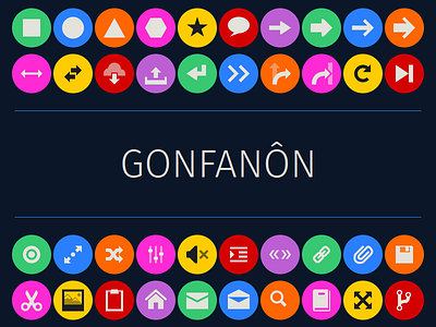 Gonfanôn Icons icons svg web