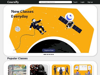 Coursify UI project ux web website