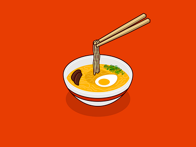 Isometric Ramen Bowl