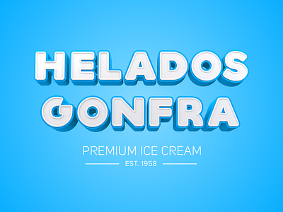 Helados Gonfra 3dtype aftereffects c4d motiongraphics render