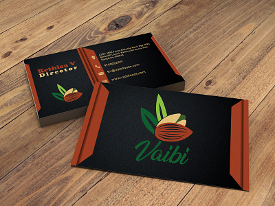 Vaibi Card branding creative design design flat graphicdesign illustration logo modern card vaibi vaibi visitingcard