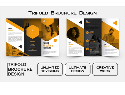 Trifold branding brochure creative colorful geometric creative design design graphic design illustration logo outdoor publicity poster print design social media post static design trifold vector