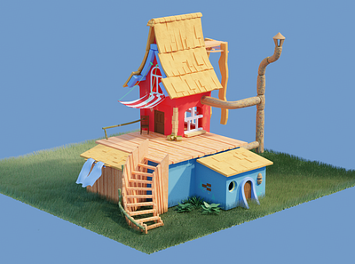 Stylized Hut design