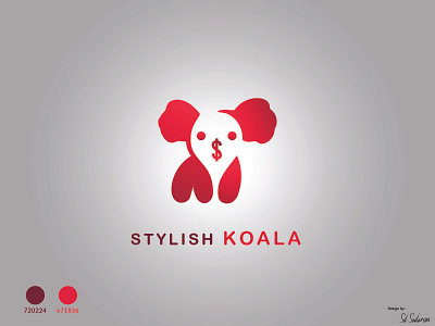 Stylish Koala flat logo funny koala illustration innocent koala koala koala art koala design koala logo koala vector koalana vector art logo logo koala mini koala minimalist logo modern logo stylish koala stylish koala logo stylish logo sweet koala unique logo