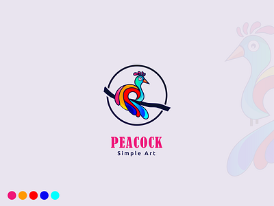 Peacock - Simple Art