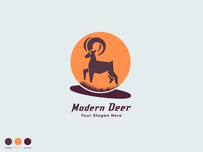 Modern Deer dear dear logo deer background deer design deer illustration deer style deer vector flat logo logo minimalist logo modern dear logo modern deer modern logo stylish deer stylish logo unique logo vector deer