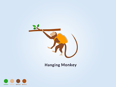 Hanging Monkey best logo best monkey branding flat logo hanging monkey illustration king of monkey logo logo of moneky monkey monkey flat monkey king monkey logo monkey logo vector monkey master logo monkey vector monkey vector logo stylish logo unique logo vector monkey