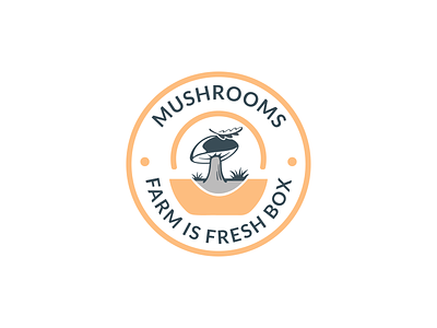 Fresh Box Mushrooms branding design flat logo fresh box mushrooms illustration logo masroom minimal logo minimalist logo modern logo mushroom mushroom logo mushrum logo musroom logo stylish logo ui unique logo veritable logo