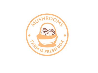 Fresh Box Mushrooms branding design flat logo illustration logo logo design mash logo minimalist logo modern logo mush logo mushroom logo mushrooms logo resistible logo stylish logo ui unique logo
