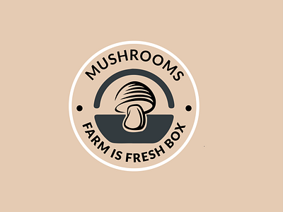 Fresh Box Mushrooms branding design flat logo fresh box mushrooms illustration logo logo design logo for mushroom mash logo mashroom logo minimal logo minimalist logo modern logo mushroom logo stylish logo ui unique logo