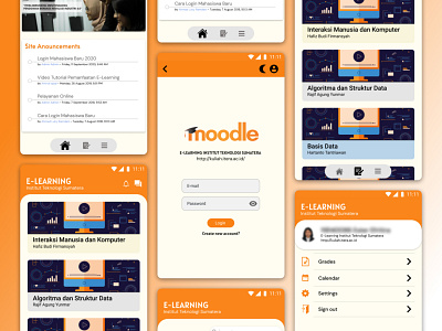 ReDesign Moodle ver 3.9.2 figma mobile app design moodle redesign ui uidesign ux uxdesign