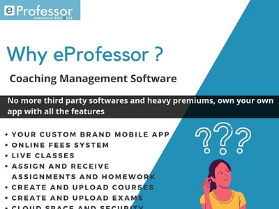 Why Choose eProfessor – Coaching Management Software? application coaching classes software education online coaching app online education online software school management software