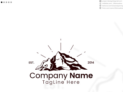 Romance Mountain Logo brand branding design graphic design illustra illustration logo logodesign ui vector