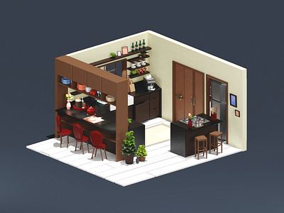 Lowpoly Kitchen 2.0