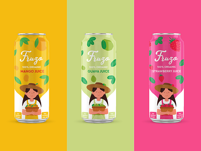 Fruzo - Fruit Juice Can Packaging