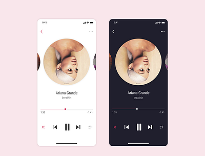 Music Player - Daily UI 009 009 challenge daily 100 challenge dailyui dailyui009 dailyuichallenge design figma music app music player music player app music player ui musicplayer ui uiux ux webdesign