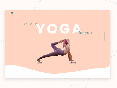 Yoga for You | Landing design landing page logo minimal ui ux website yoga