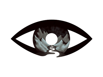 eye eye eye logo mountains