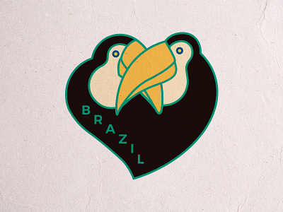 amor brazil heart love toucan