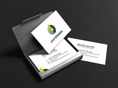 Logo + Business Card branding business card ethanol logotipo startup target