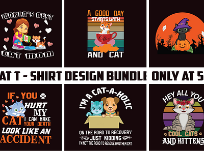 CAT t shirt bundle cat art cat tshirt design cats