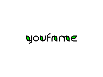 Youfame app design illustration logo minimal typography vector