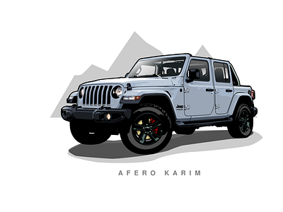 Jeep Offroad | Vector Tracing Car automotive automotive design car car design car illustration design illustration jeep mountain offroad vector vector automotive vector car vector tracing vectorart
