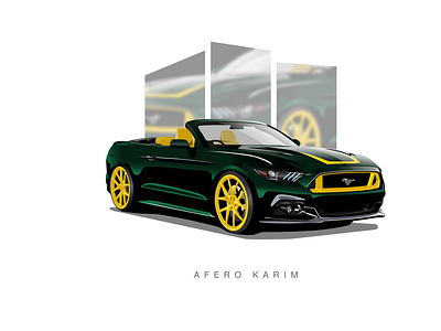 Ford Mustang GT | Vector Tracing Car