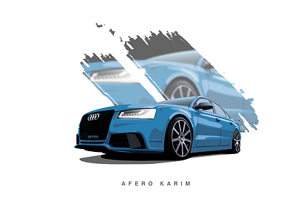 AUDI Quattro | Vector Tracing Car