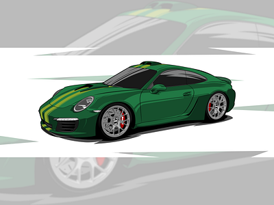 Porsche Carrera 911 automotive automotive design car car design car illustration carrera illustraion vector vector automotive vector car vectorart