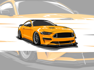 Ford Mustang GT by Afero Karim on Dribbble