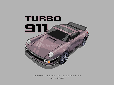 Porsche 911 Carrera Turbo 1894 automotive automotive design car car design car illustration design illustration logo vector vectorart