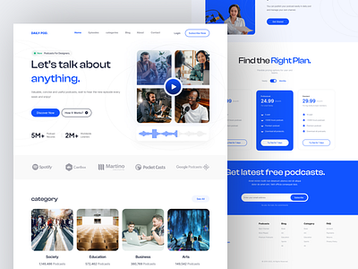 Daily Pod-Podcast Landing Page