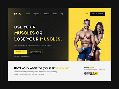 ✨ HIT FIT- Fitness Landing Page