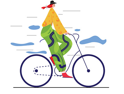 Lady Biker Illustration adobeillustrator animation art branding digitalart digitalillustration drawing graphicdesign illustration procreate simpleillustration skecthing ui vector