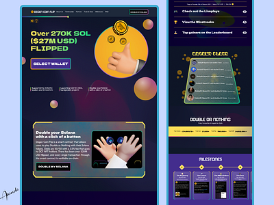 Gamified NFT Website Design.