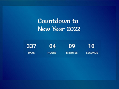 Design a Countdown App