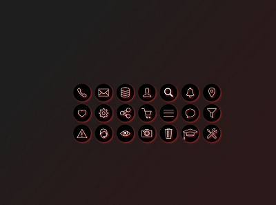 Icon Set dailyui dailyui055 dailyuichallenge design figmadesign icon icon design icon set ui ui design uidesign