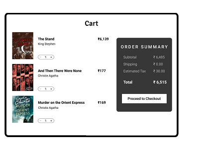 Shopping Cart daily 100 challenge dailyui dailyui058 dailyuichallenge design figma figma design figmadesign ui ui design uidesign