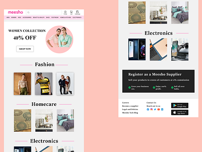 Meesho homepage redesign