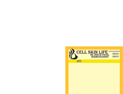 skincare letterhead illustration