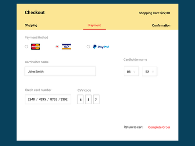 daily UI checkout