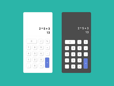 Calculator UI daily ui design ui