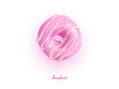 Doughnut icon app cute fashion icon illustration interesting lively pink ui