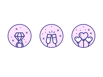 Some Icons app cute diamond fashion glass heart icons illustration ively pink ui wine