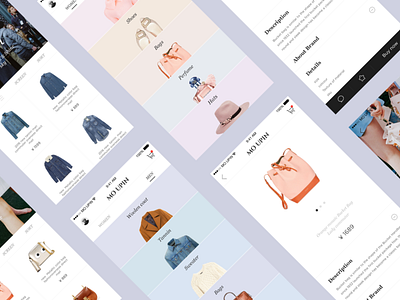 optimization of mogu 2 app fashion illustrator optimization phone shopping ui ux