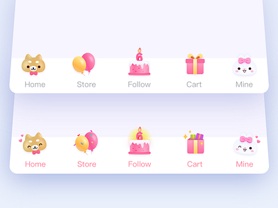 6 anniversary app fashion lovely pink ui ux