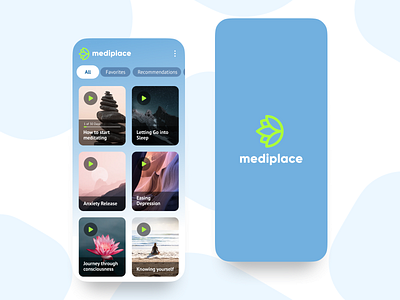 Meditation App design figma logo mobile mobile app mobile ui ui