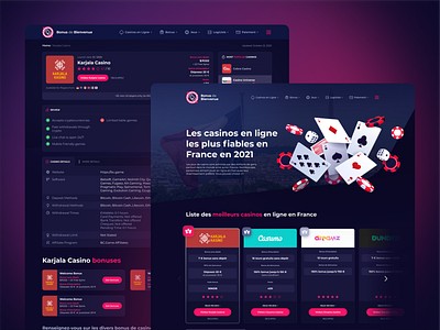 News portal about online casinos in France branding design figma graphic design logo ui ux vector web desibn